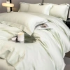 100-count pure cotton four-piece set, long-staple cotton, light luxury hotel style, high-end feel, all-cotton bed sheets, duvet covers, bedding, Hat 4 Specification image